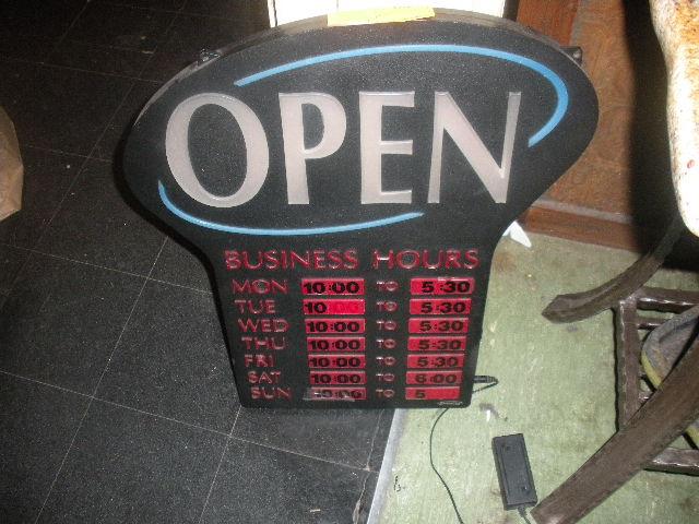 Open Sign