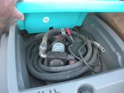 Gray Diesel Fuel Tank and Pump
