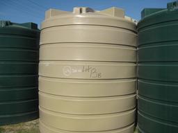 2500 Gallon Flat Bottom Water Storage Tank (E)