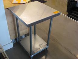 24”x24” Stainless Steel Worktable