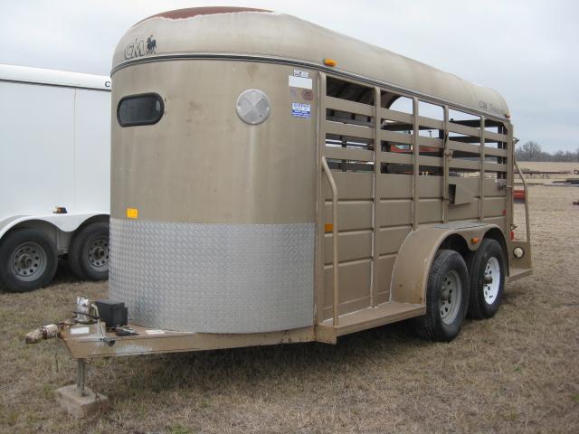 CM 14" Stock Trailer Bumper Pull