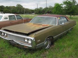 1969 Chrysler New Yorker Sold Bill of Sale VIN CH43T08C148703