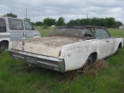 1966 Lincoln Convertible Continental 2 Door Sold Bill of sale VIN 6Y86G451438