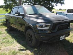 2020 Dodge Ram 1500 4wd Rebel Quad Cab Truck Black