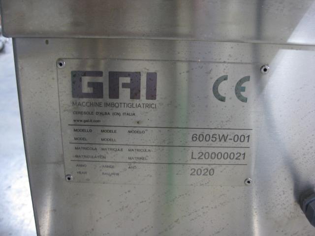 GAI Model 6005W-001 Cap + Labeling Machine with Out Feed Table and Smart Jet Printer SN L20000021