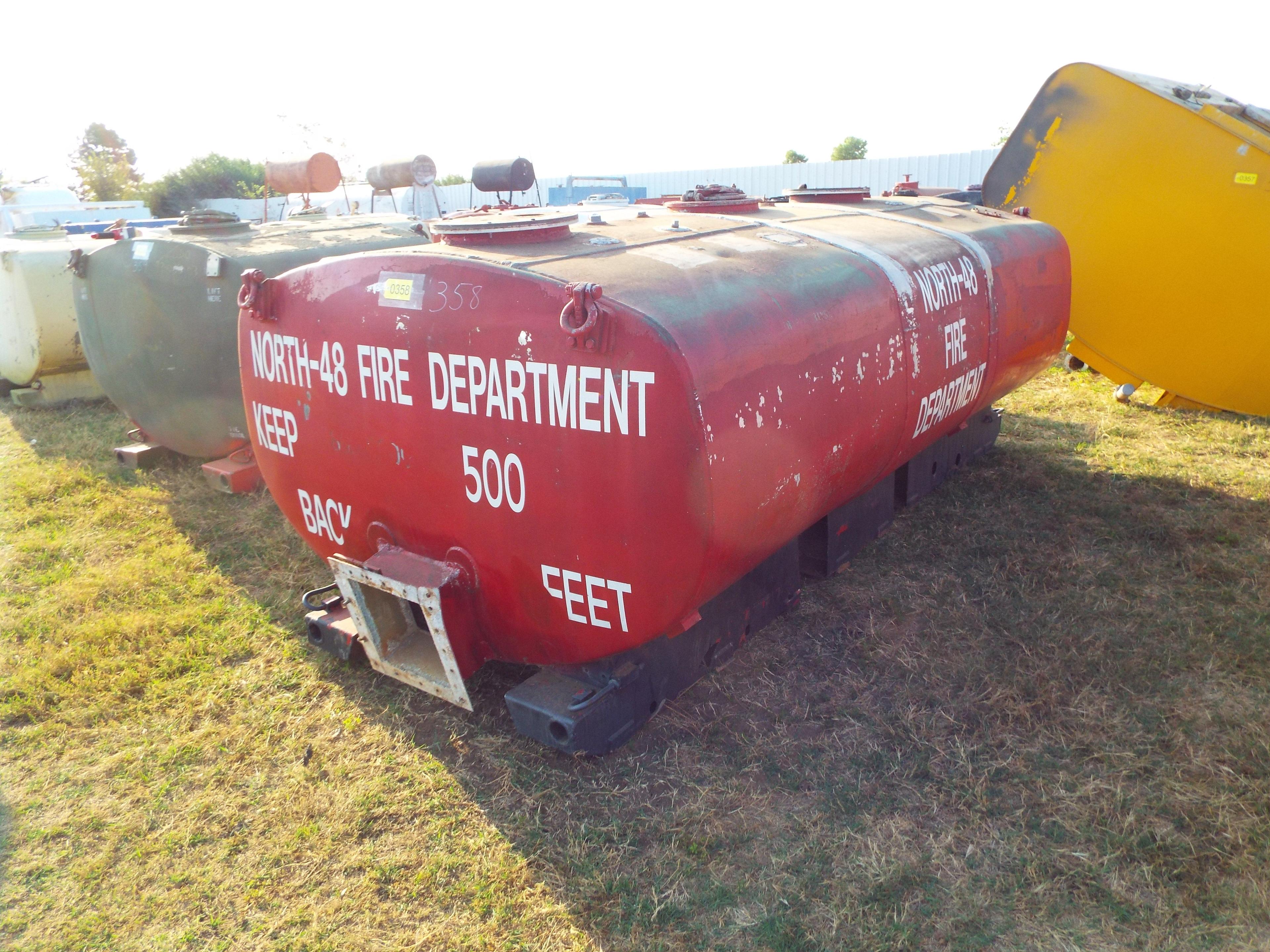 N 48 Fire Department Water Tank On Skid