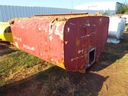 Unusual Size Red Water Tank 1000 Gallons? On Skid