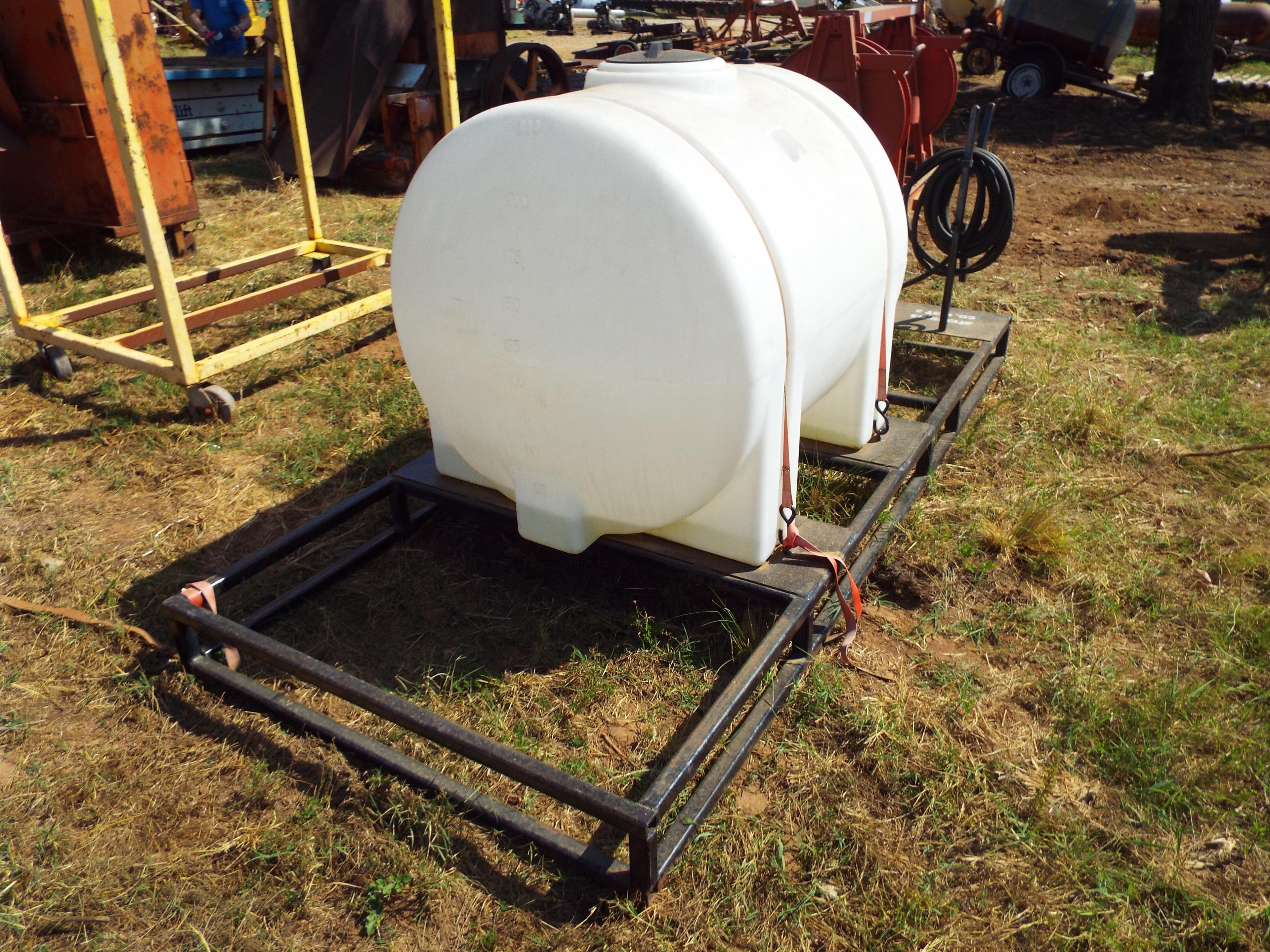 Steel Square Tubing Frame w/225 Gallon Plastic Tank