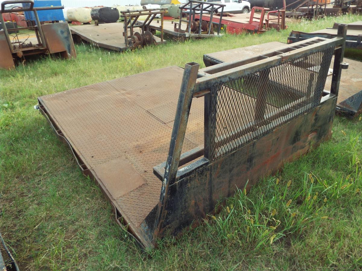 Steel Flatbed With Gooseneck Ball 9' X 7 3"