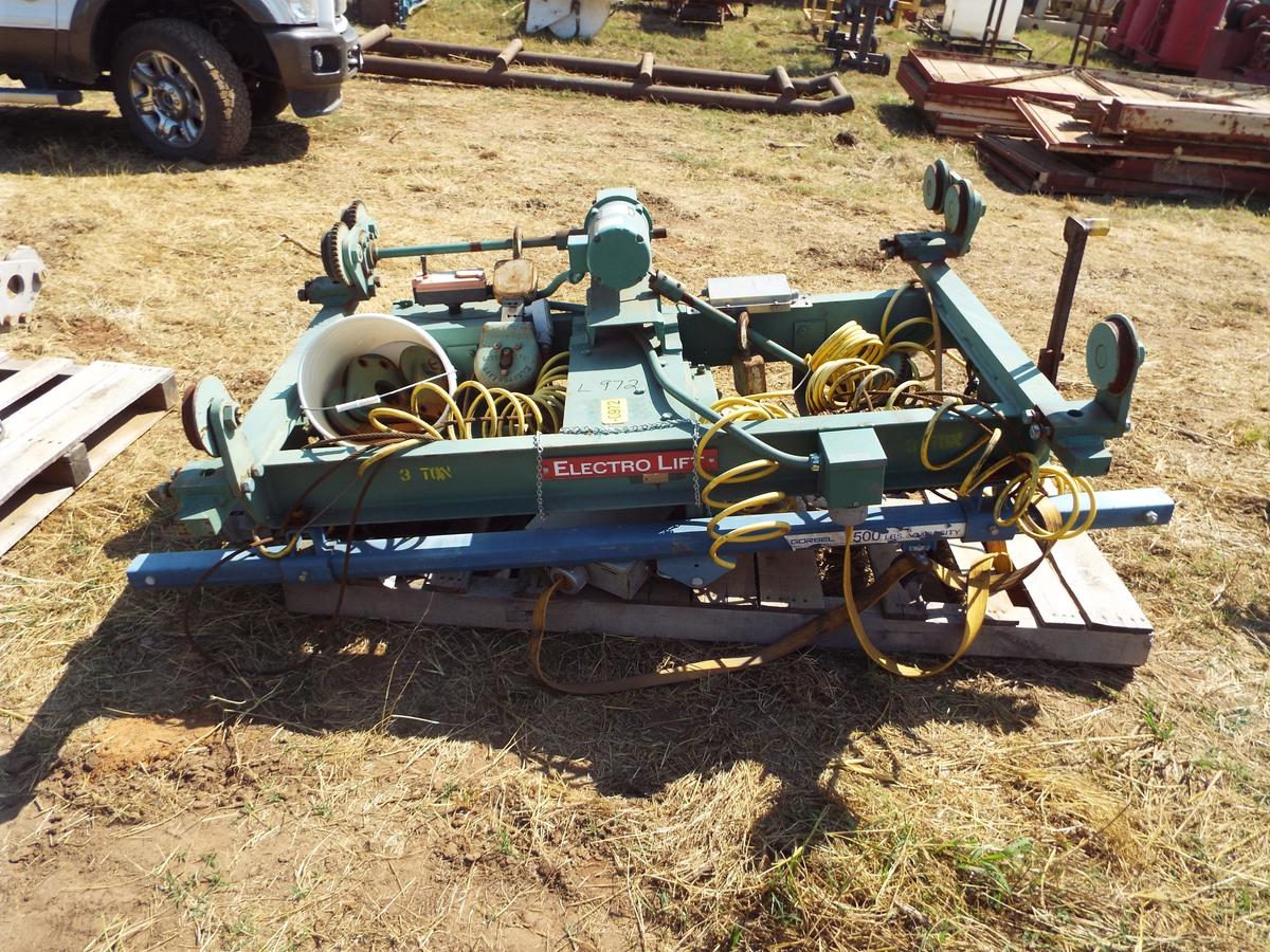 3 Ton Electric Winch For Overhead Crane System