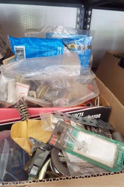 Box of Misc Door Knobs & Hardware