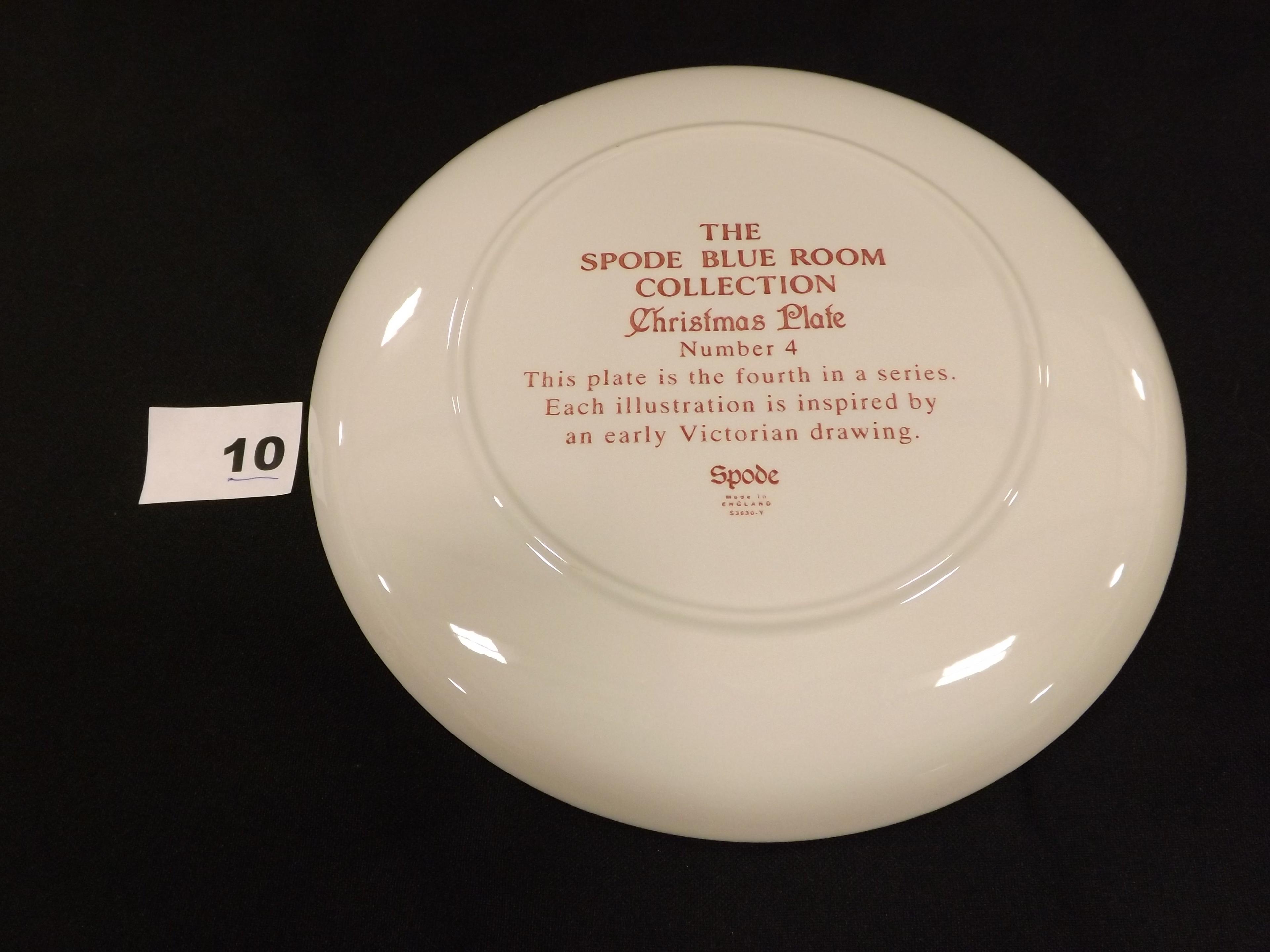 The Spode Blue Room Collection Christmas Plate #3 & #4