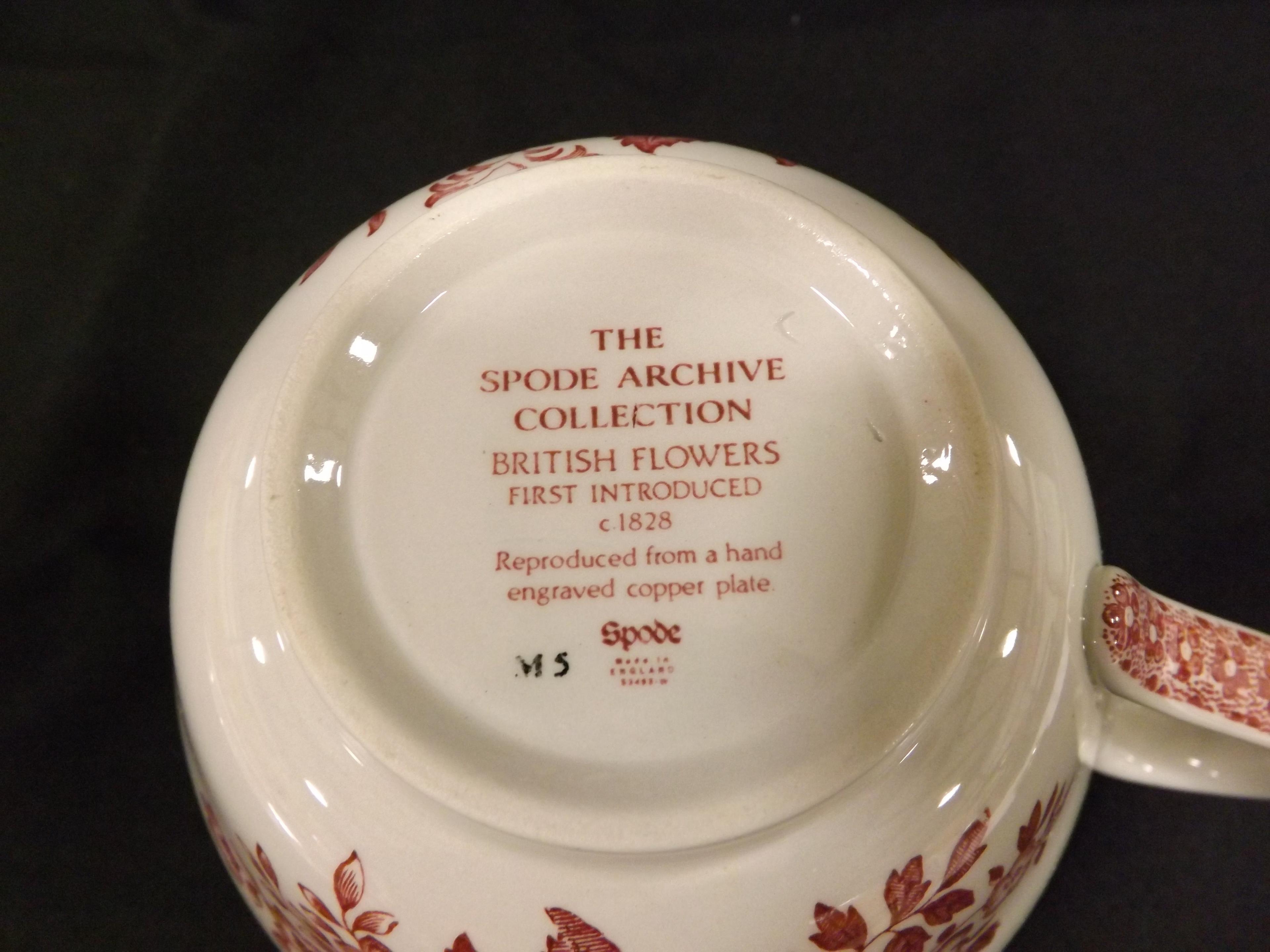 The Spode Archive Collection British Flowers Cup/Saucer