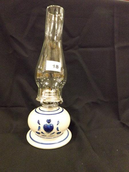 Lamplight Farms Oil Lamp w/Glass Chimney