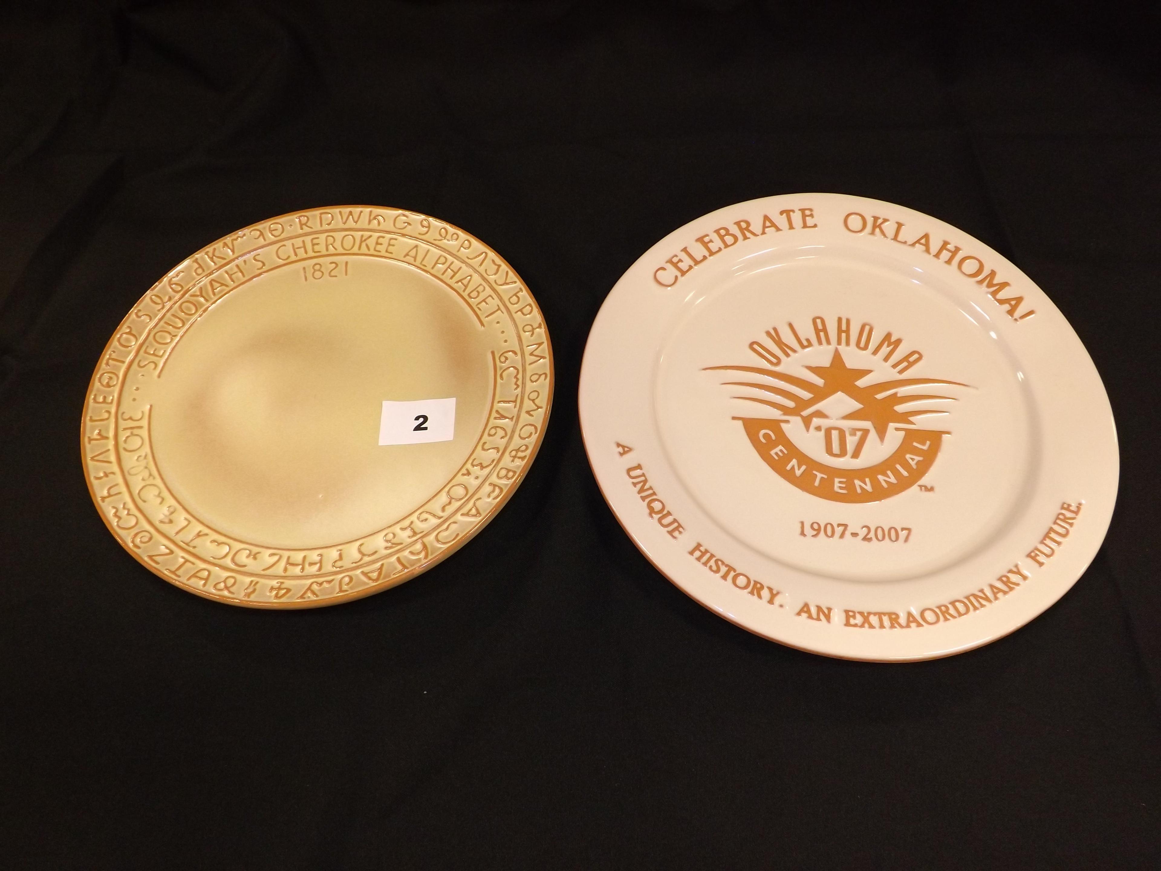 Frankhoma 7FS Plate - Sequoyah's Cherokee Alphabet 9.5"