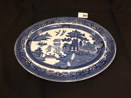 Oval Platter by Johnson Bros "Willow"