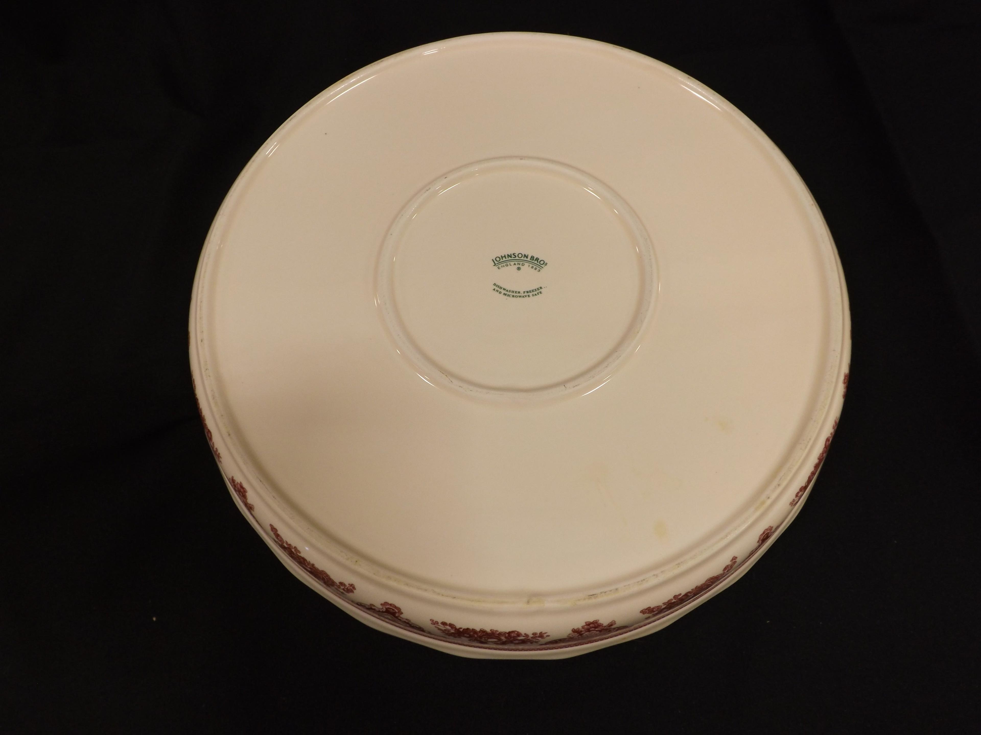 Dunster Castle Pie/Baking Plate in Old Britain Castles Pink