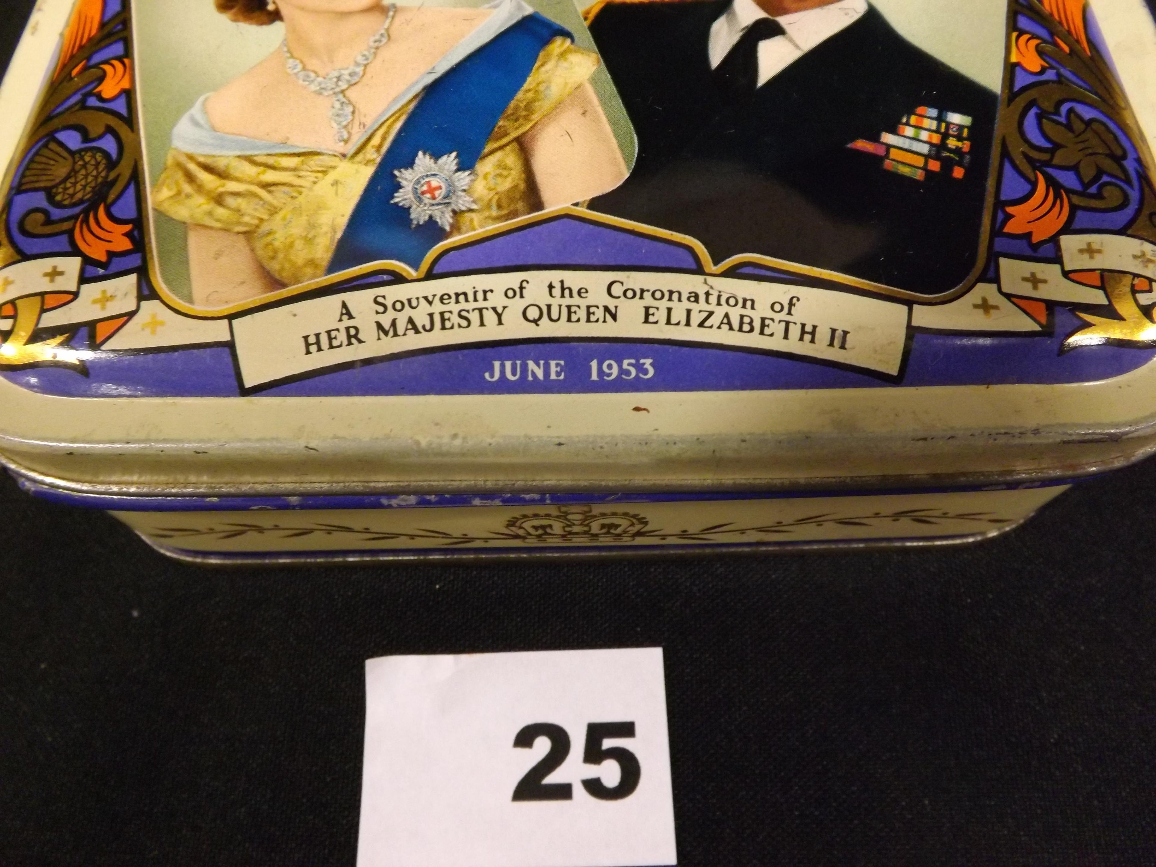 2 Commemorative Tins Queen Elizabeth II