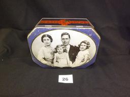 Commemorative Tin British Royal Family circa 1936