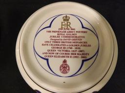 2 commemorative Trinket Jars The Queen Golden Jubilee