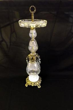 Vintage Glass Ashtray Stand