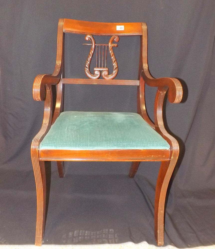 Duncan Phyfe Chairs - Harp Design (6)