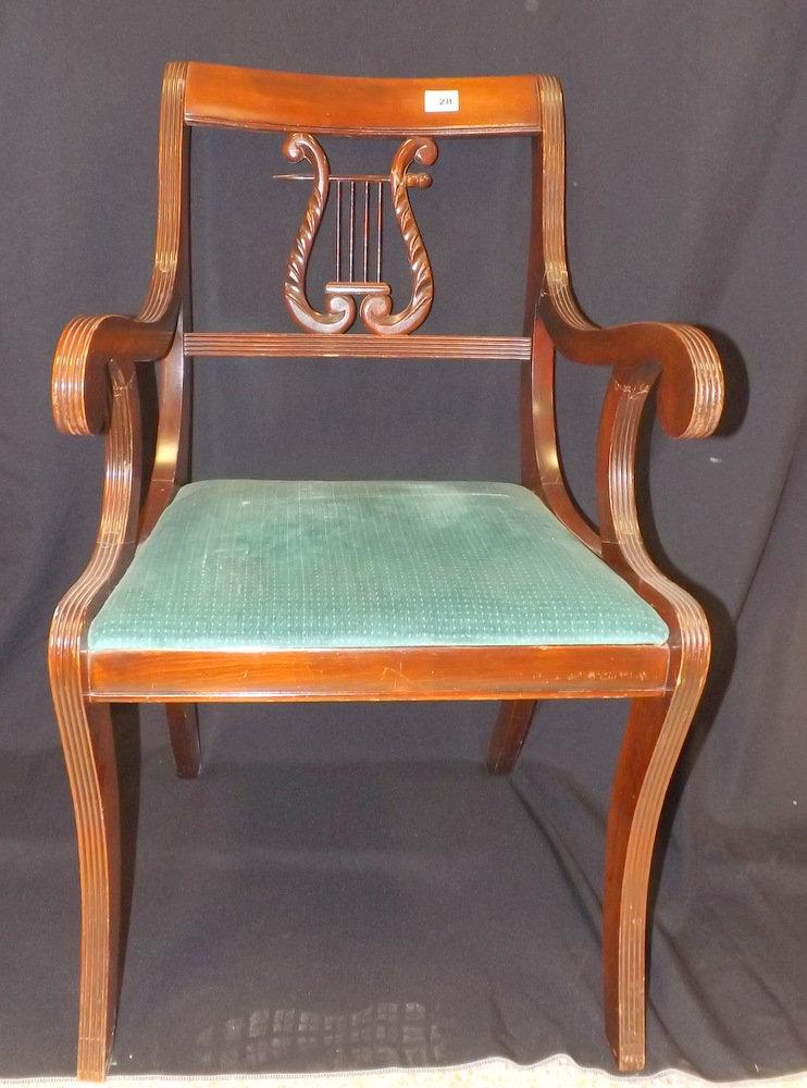 Duncan Phyfe Chairs - Harp Design (6)
