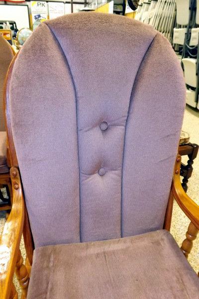 Glider w/Removable Dark Mauve Colored Cushions