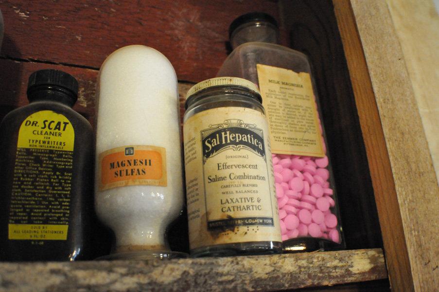 VINTAGE PHARMACY BOTTLES