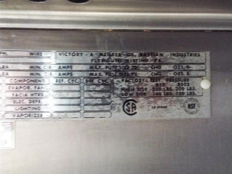 Victory Model R1S-2D-S3 S/S Refriger