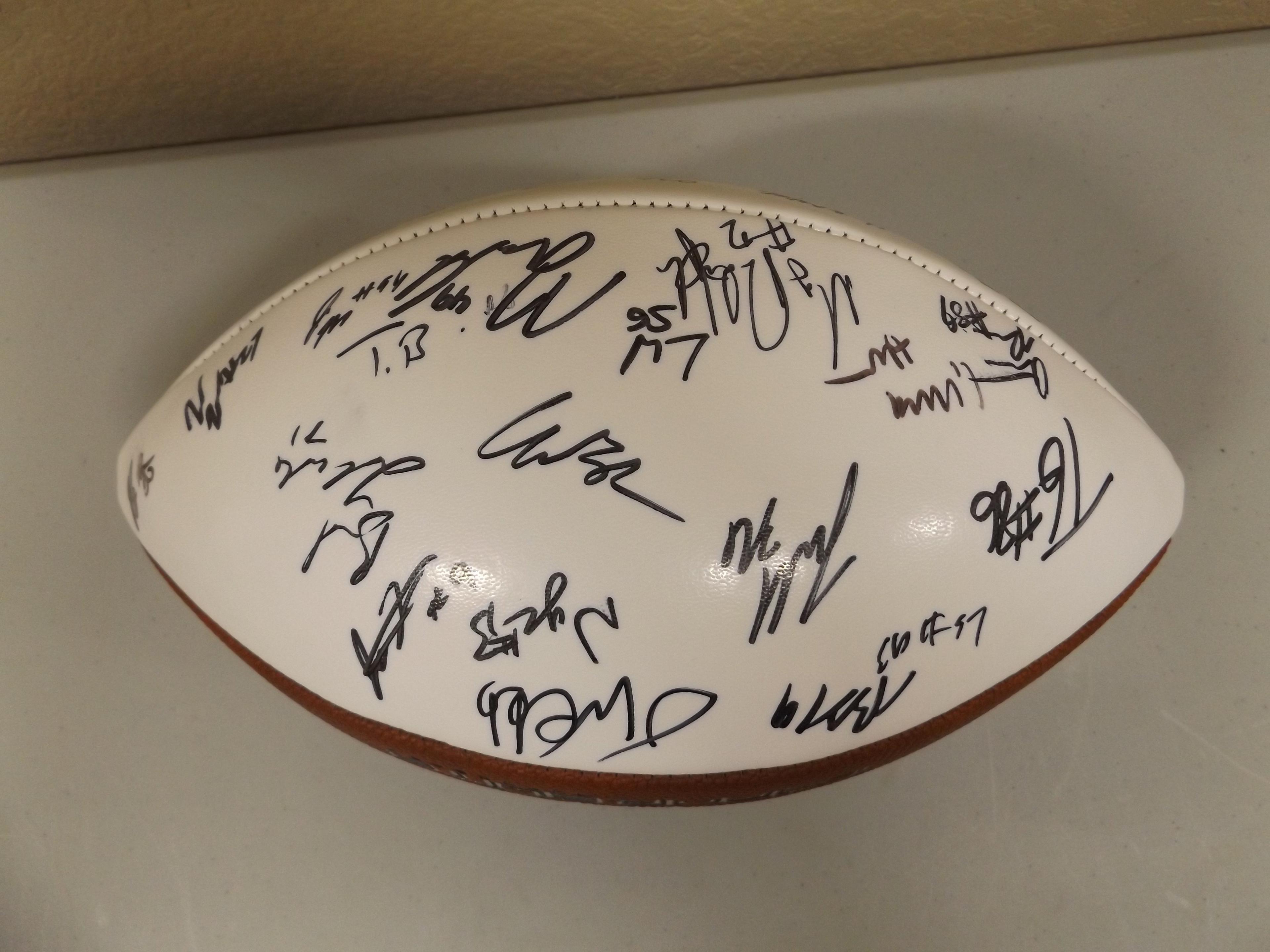 Autographed Ok State Univ Football