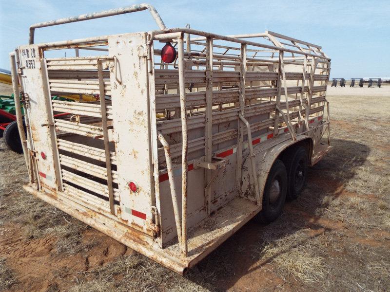 Bumper Pull Stock Trailer, Open Top