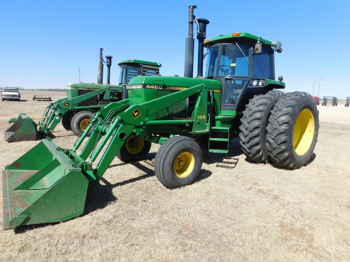 John Deere 4450 Tractor w/JD 158 Loader Bucket