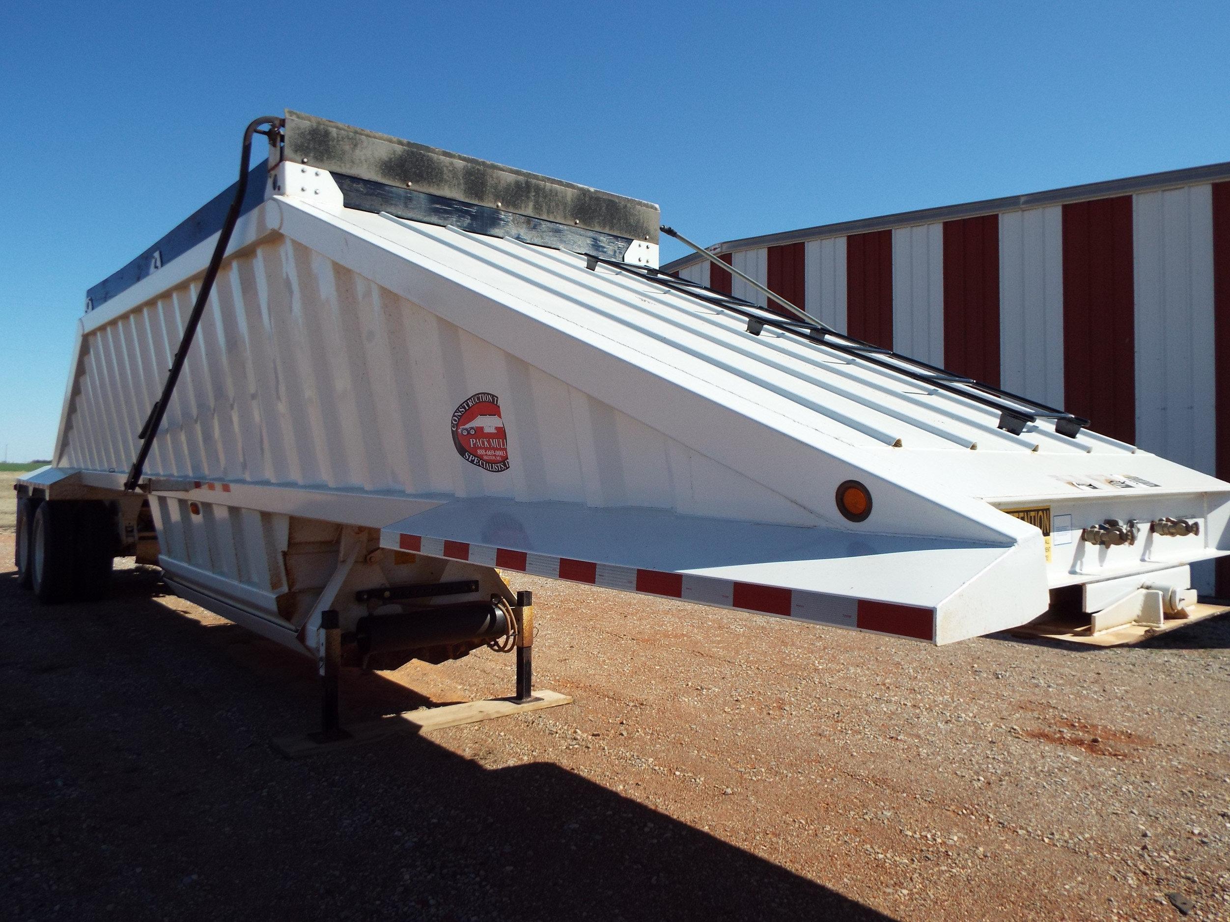2012 Belly dump trailer with tarp