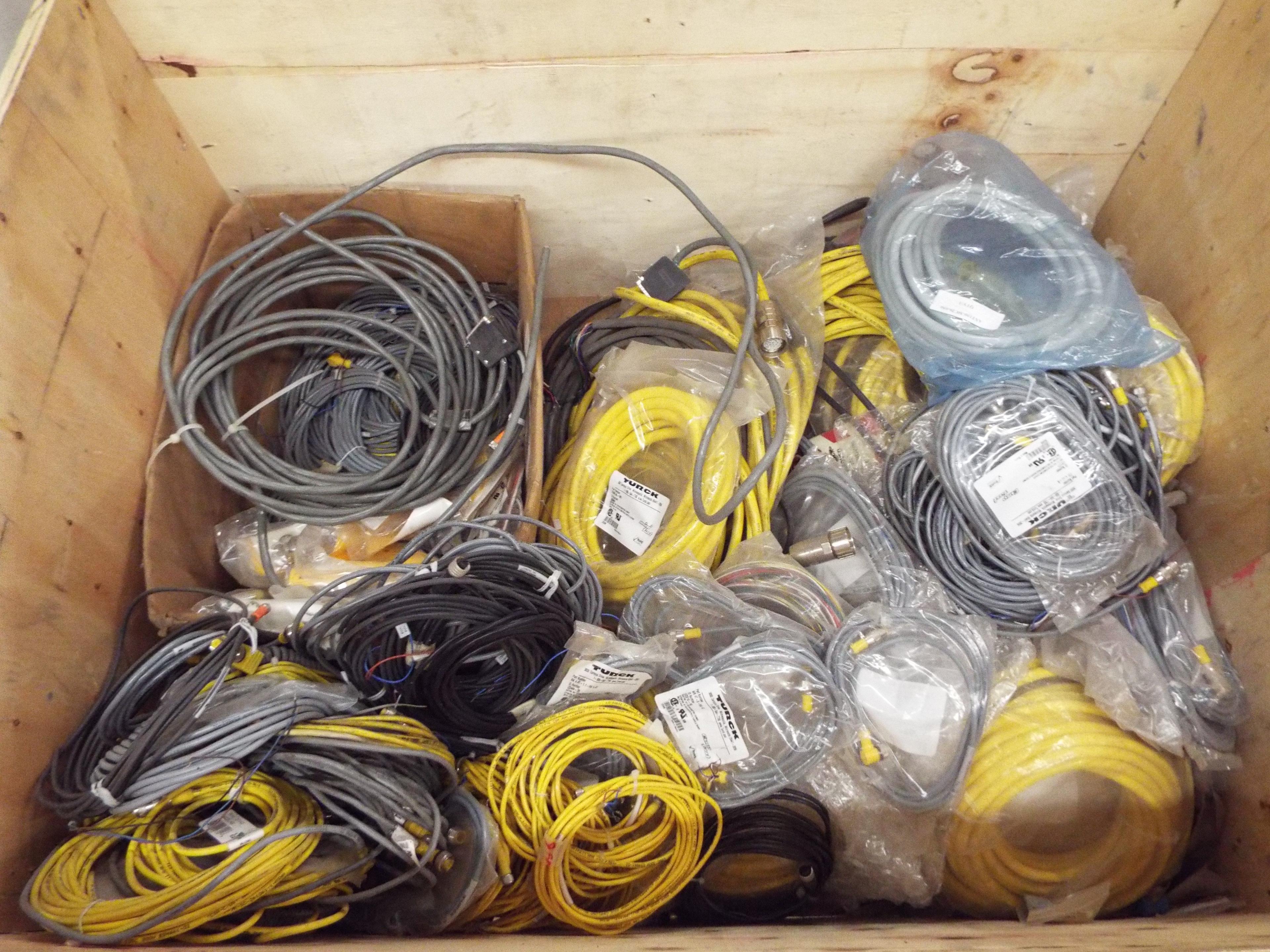 Crate of Misc. Electric Wire