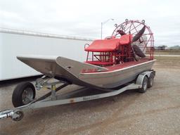 2012 Alumitech 18' Air Boat,