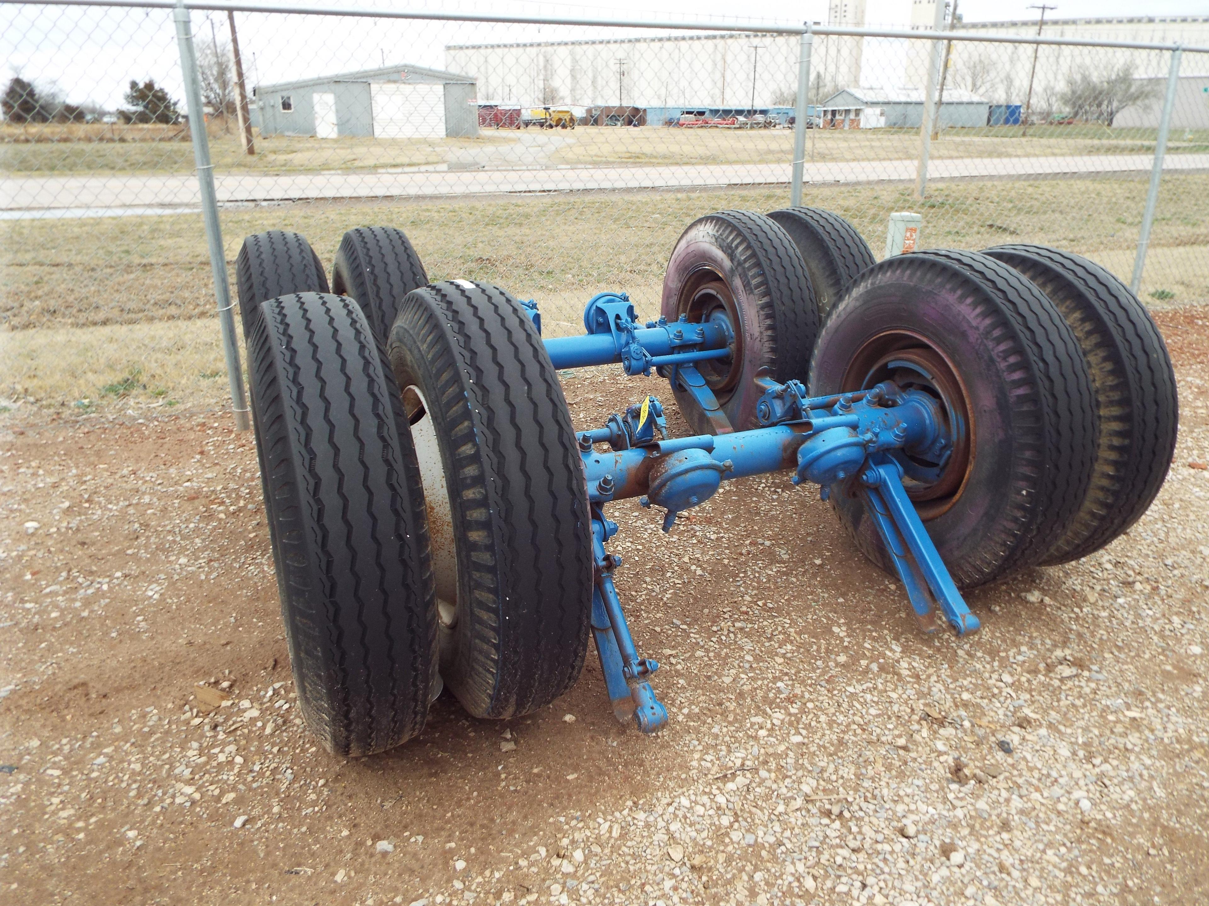 (2) Air Brake Trailer axles, 11-22.5 rubber