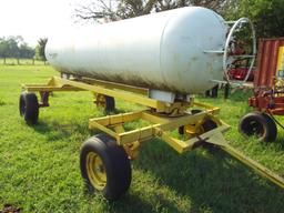 Anhydrous Trailer, with adjustable axles.