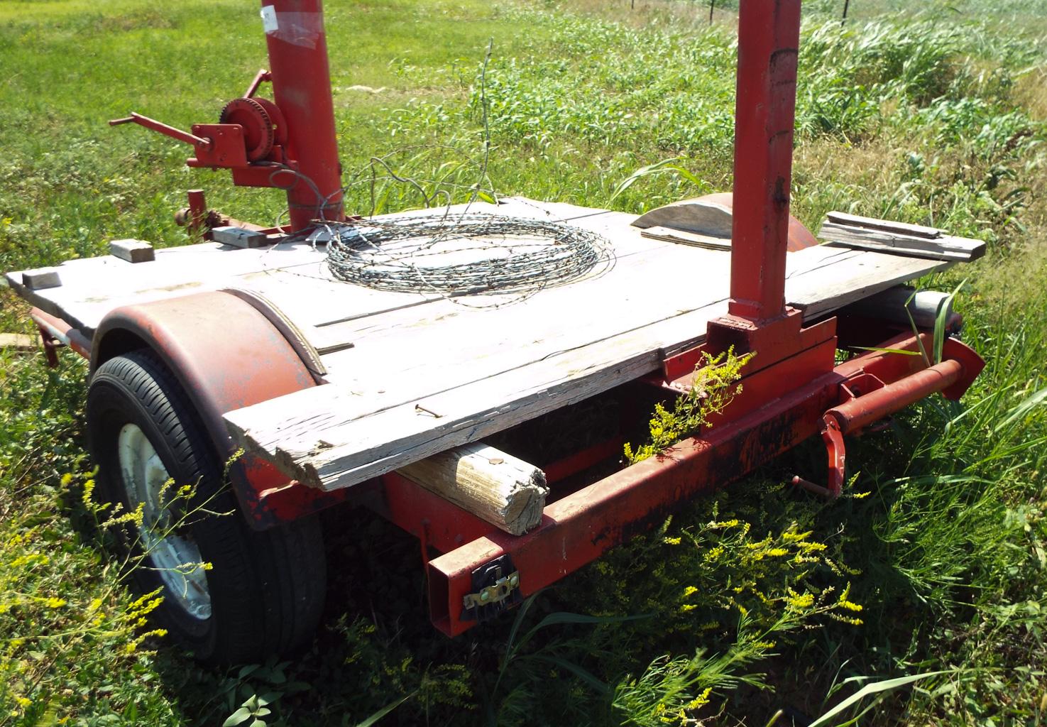 6x6 Trailer with jacks on all four corners