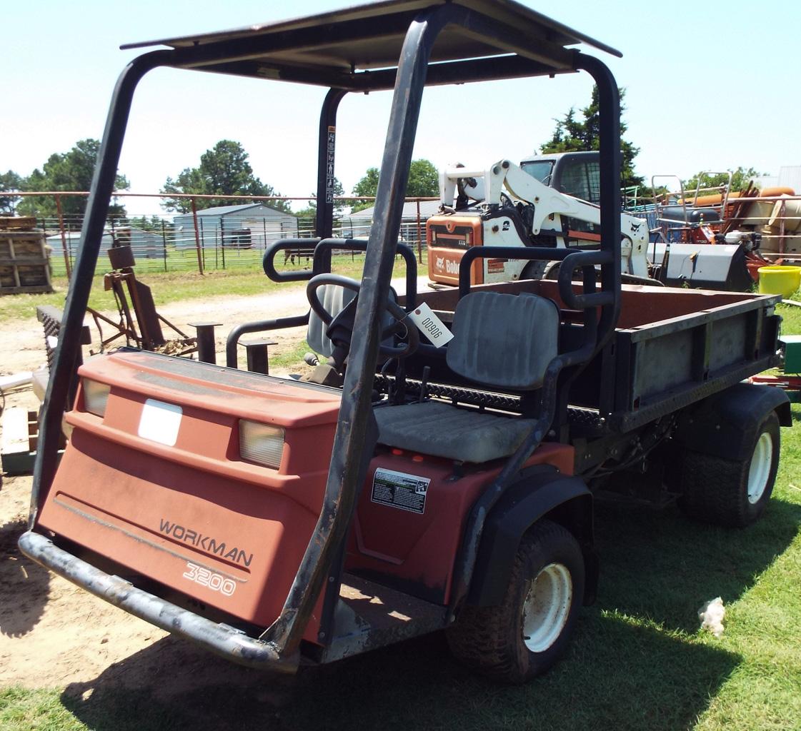 Toro Workmen 3200 ATV, 1913 hrs, hyd bed dump