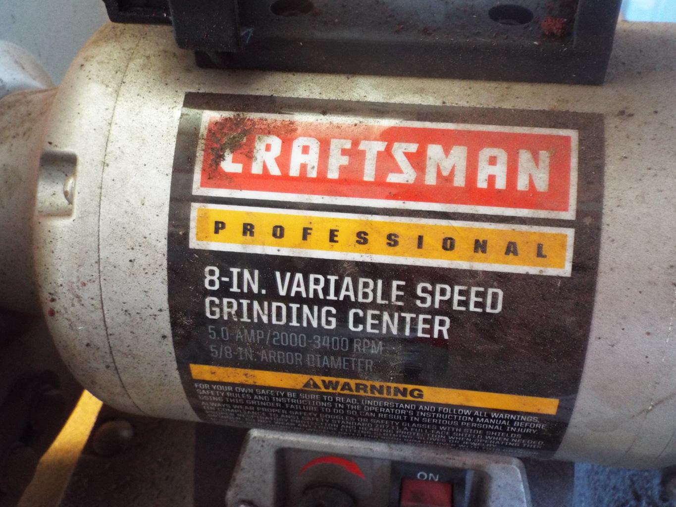 Craftsman 8” Variable speed grinder, like new