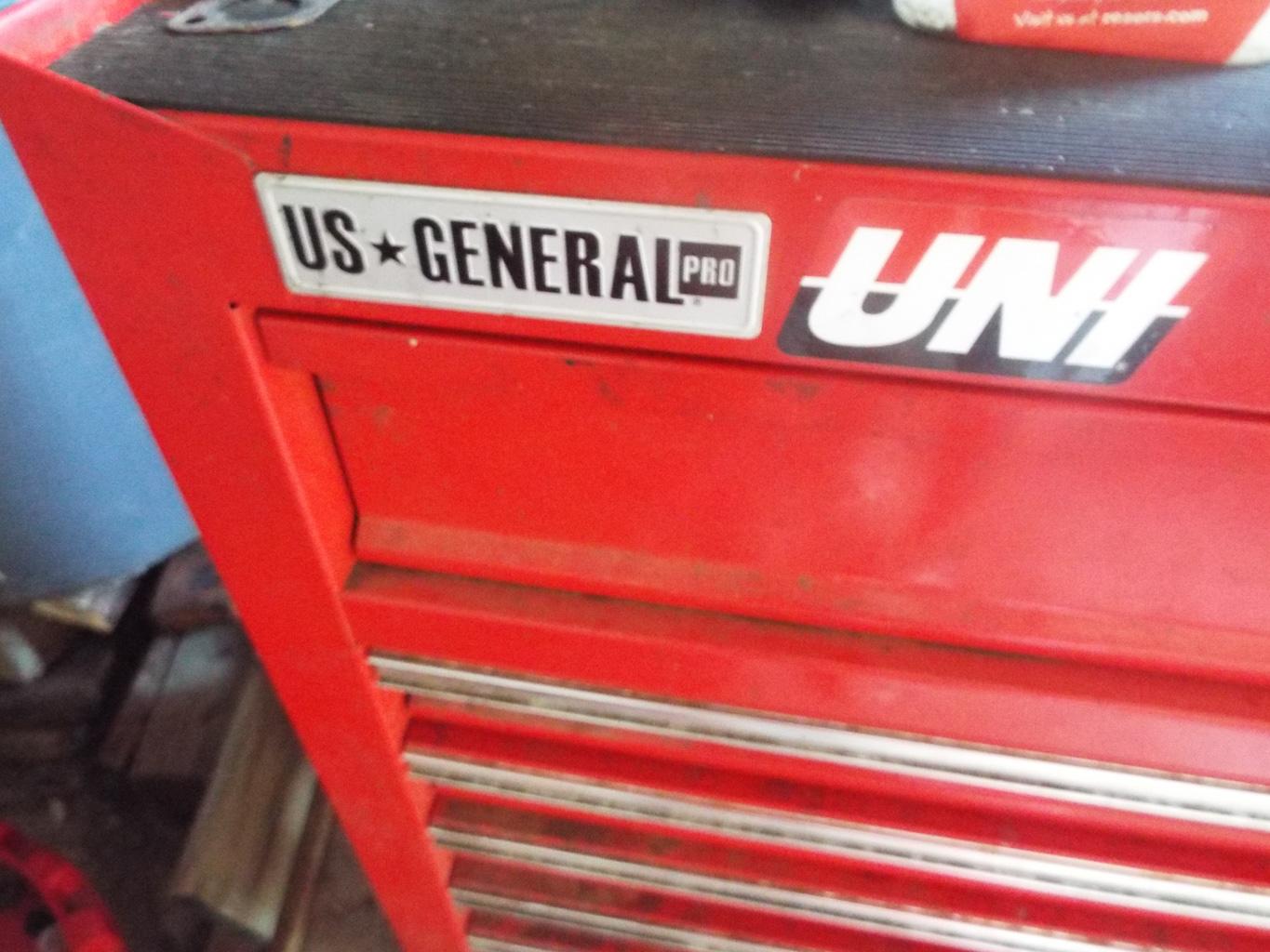 US General roll around chest tool box