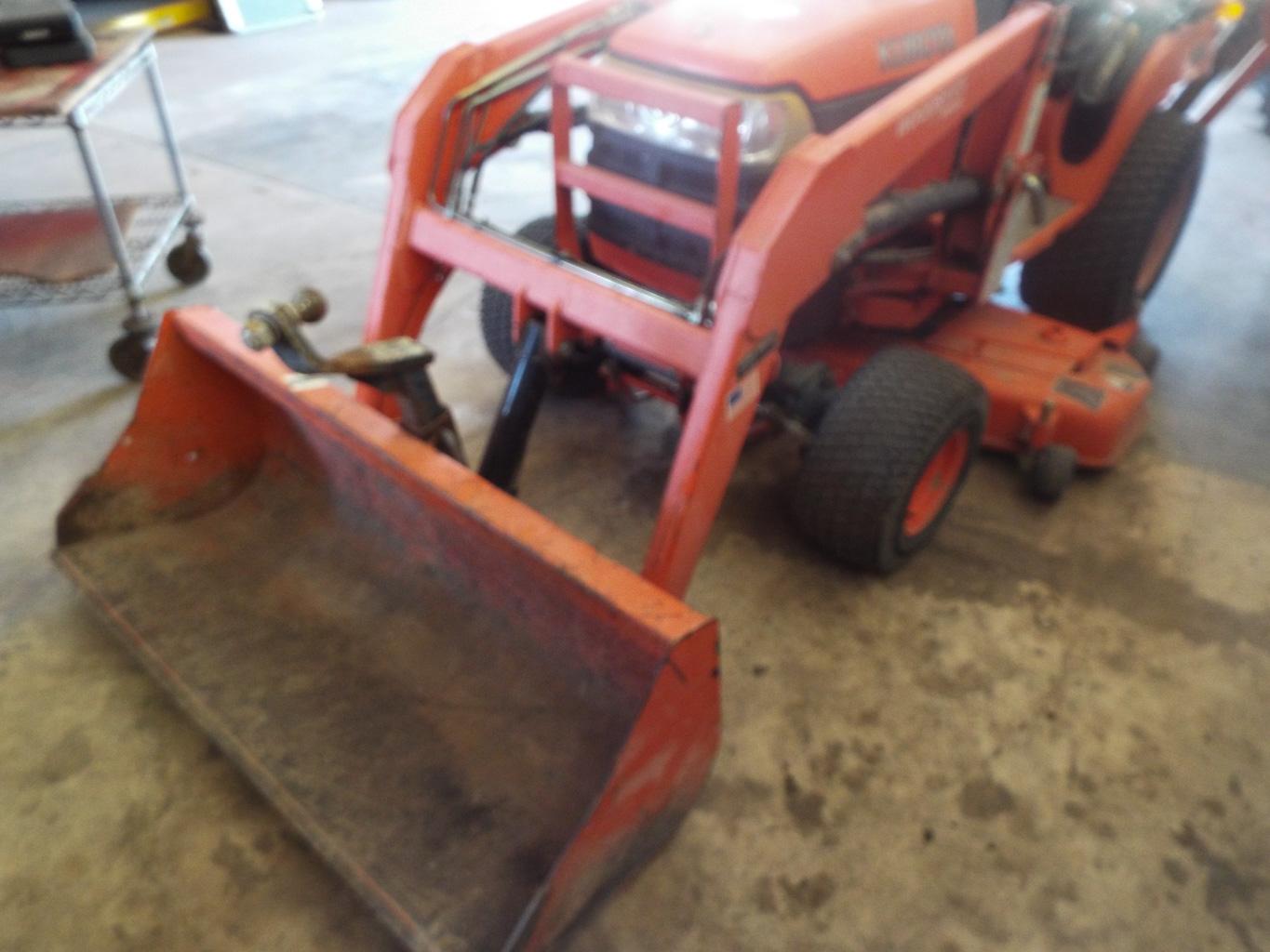 BX 2230D Kubota tractor w/Woods front end loader