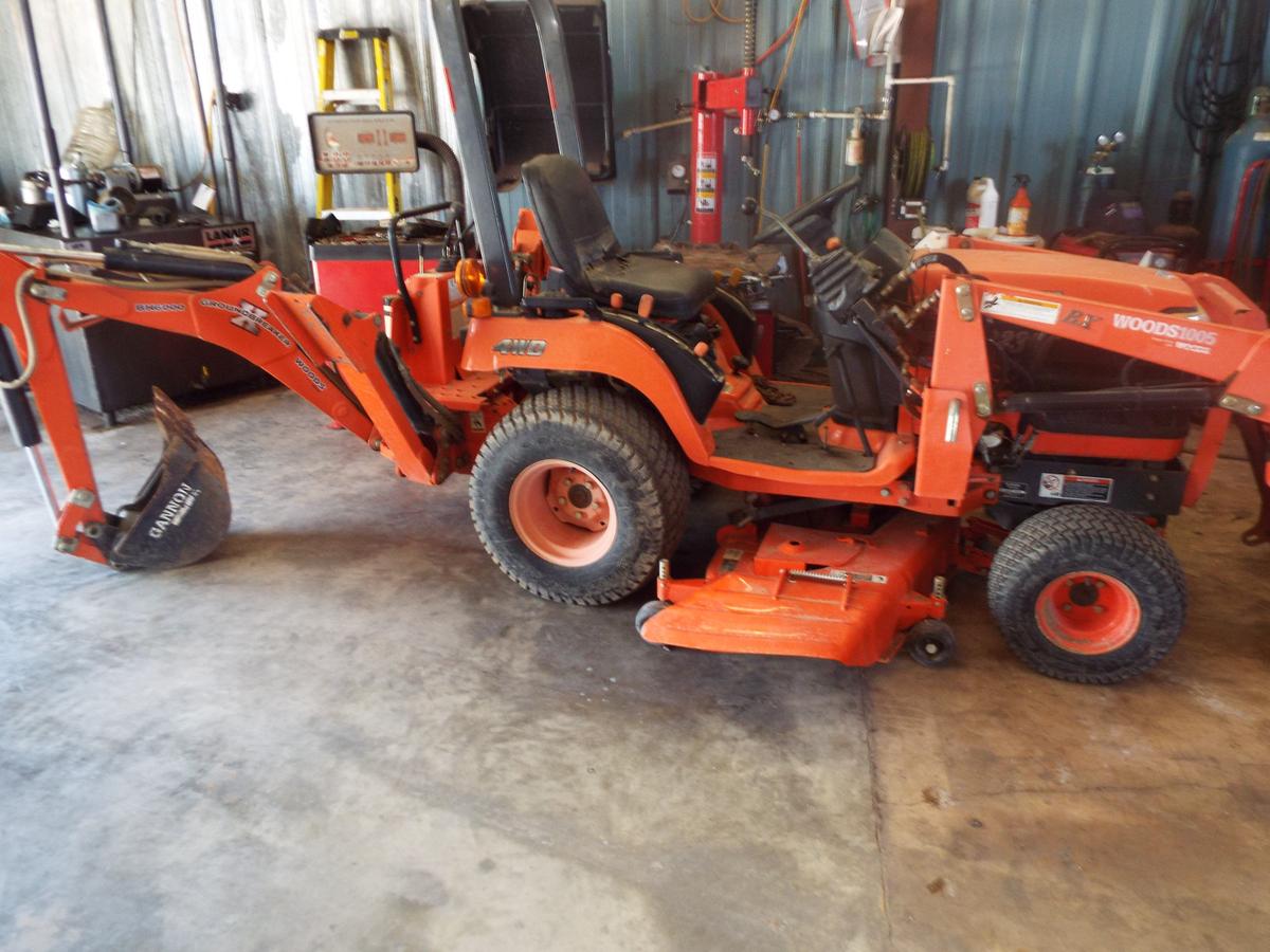 BX 2230D Kubota tractor w/Woods front end loader