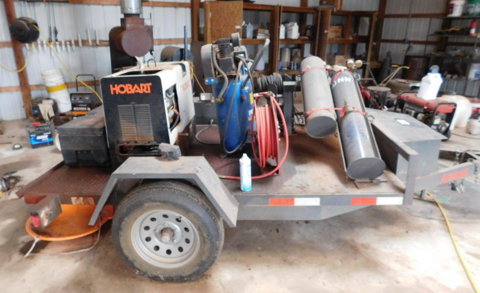 Hobart 10KW Welder and Trailer