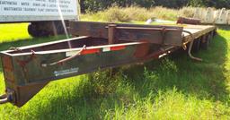 25’ Pintle hitch Tandem Axle Trailer