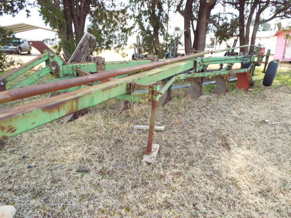 2350-2450 John Deere 6 bottom plow with harrow