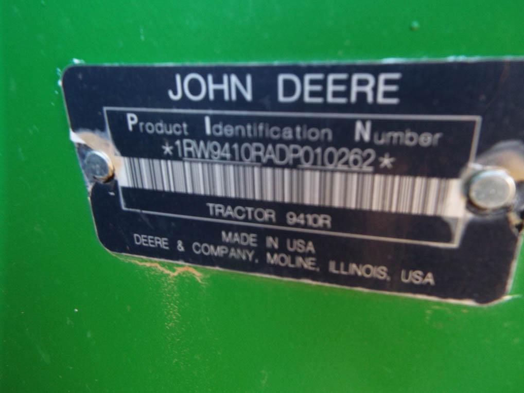 2013 9410R John Deere Tractor 18 spd