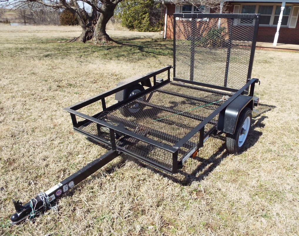 Carry On 4 x 6 trailer, tilt w/ramp