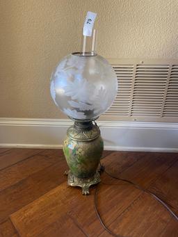 Parlor Globe Glass  Lamp
